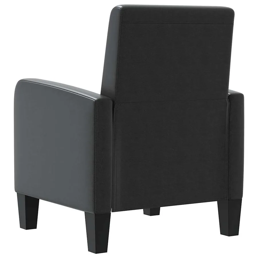 Fauteuil Noir Similicuir - 5