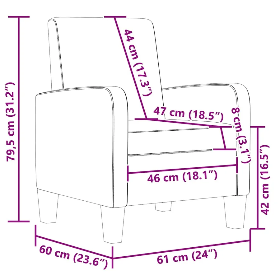 Fauteuil Noir Similicuir - 7