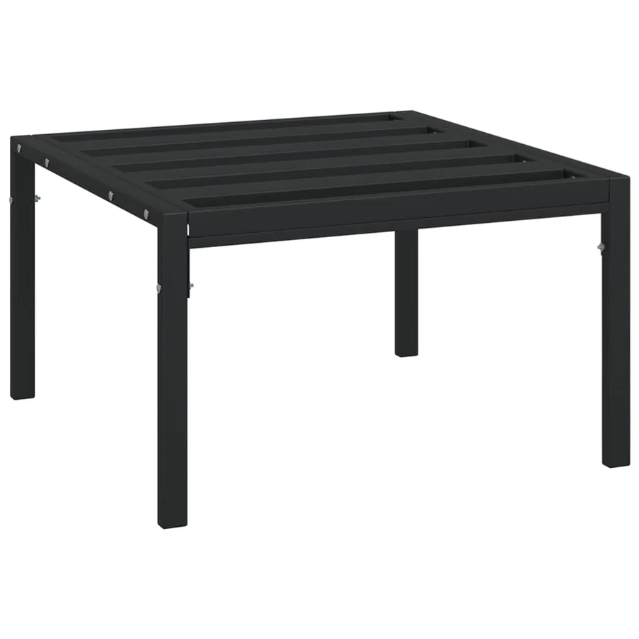 Salon de jardin 7 pcs avec coussins sable acier - 8