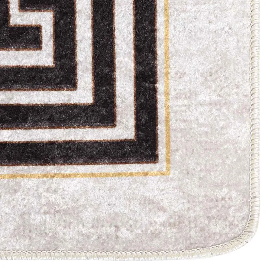 Tapis lavable 80x150 cm Beige clair - 4