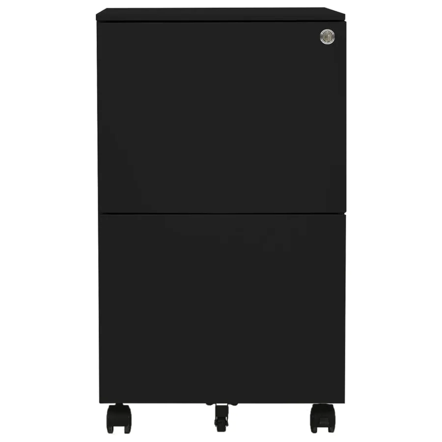 Classeur mobile Noir 39x45x67 cm Acier - 2