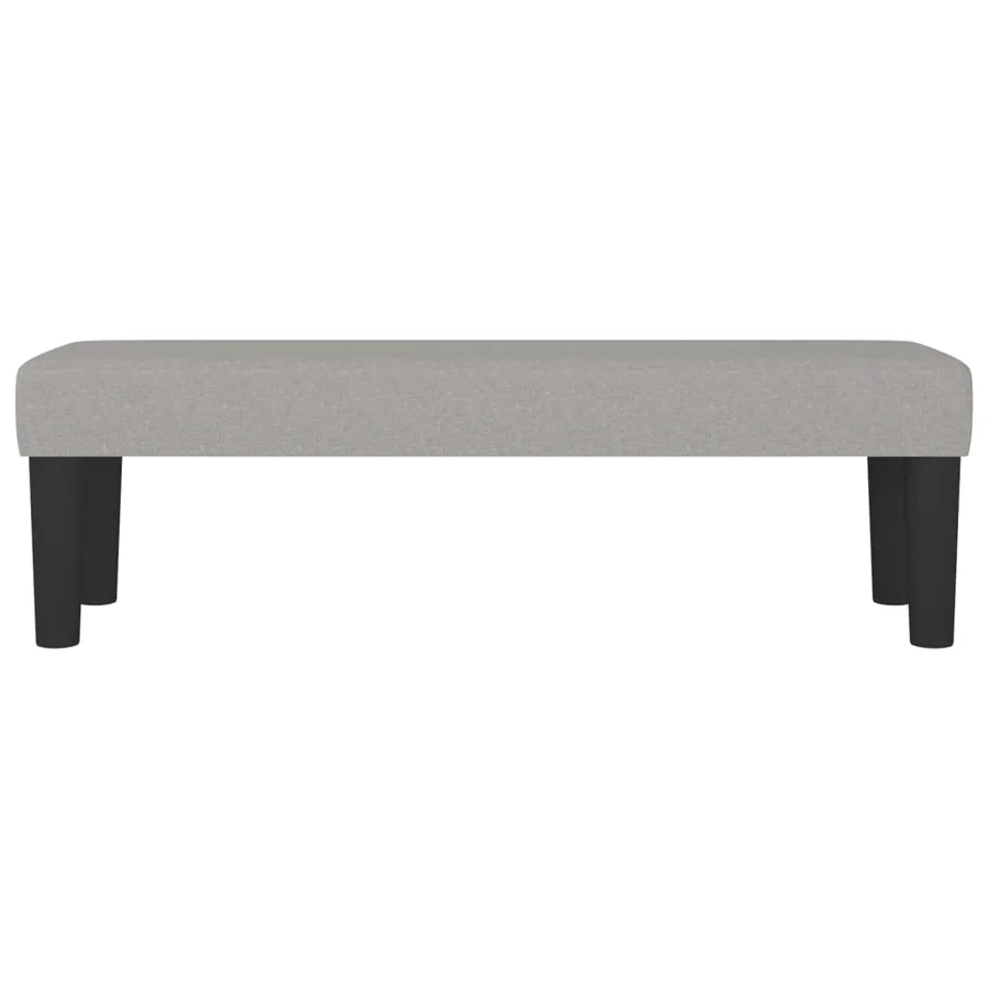 Banc Gris clair 100x30x30 cm Tissu - 3