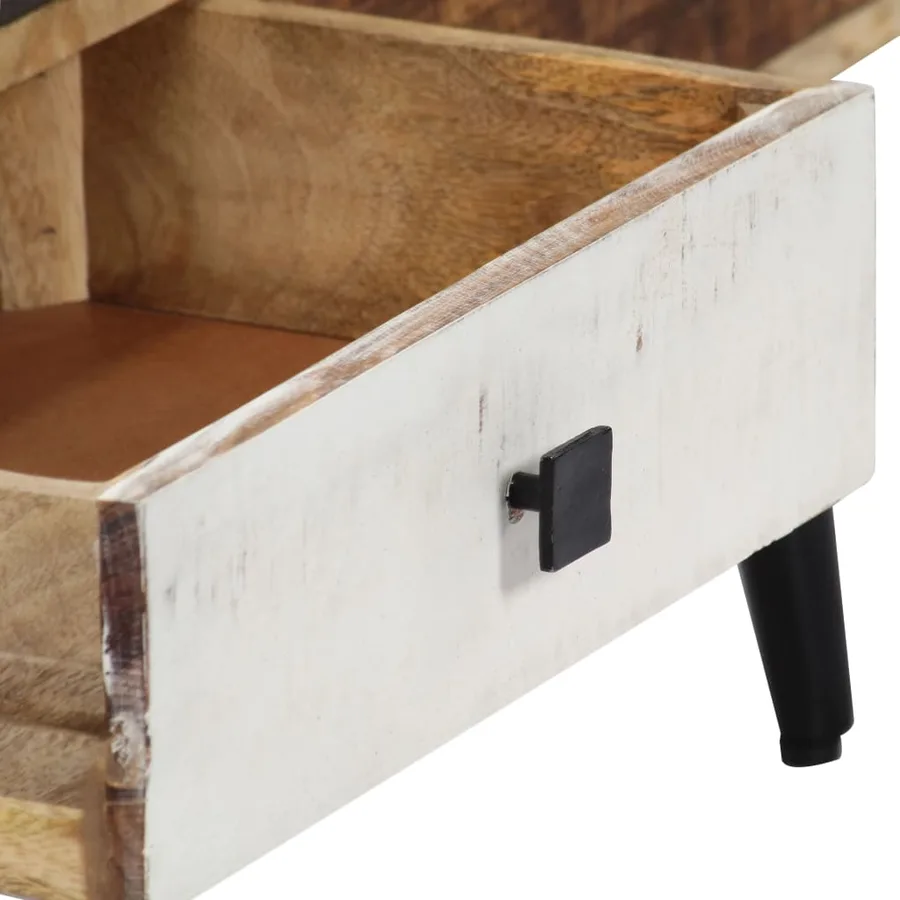 Buffet 118x30x62 cm Bois de manguier massif - 7
