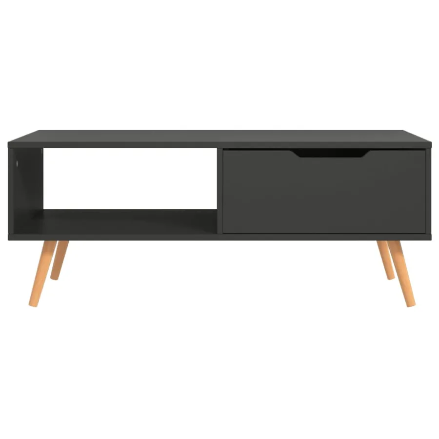 Table basse Gris 100x49,5x43 cm Bois d'ingénierie - 3