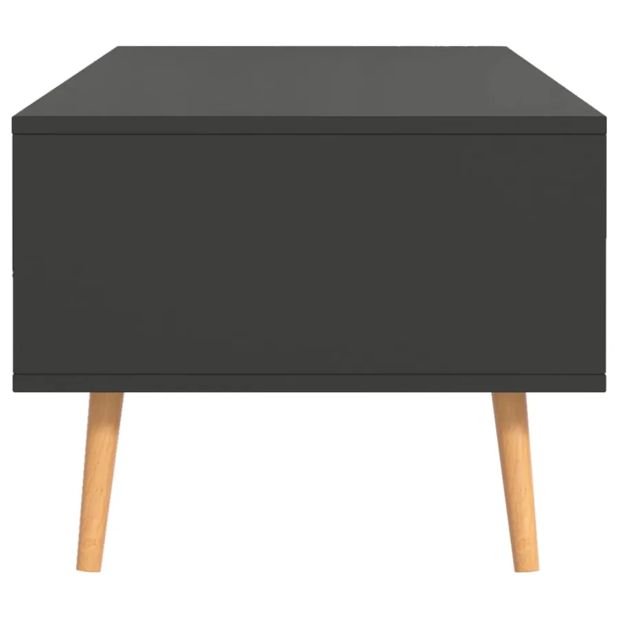 Table basse Gris 100x49,5x43 cm Bois d'ingénierie - 6