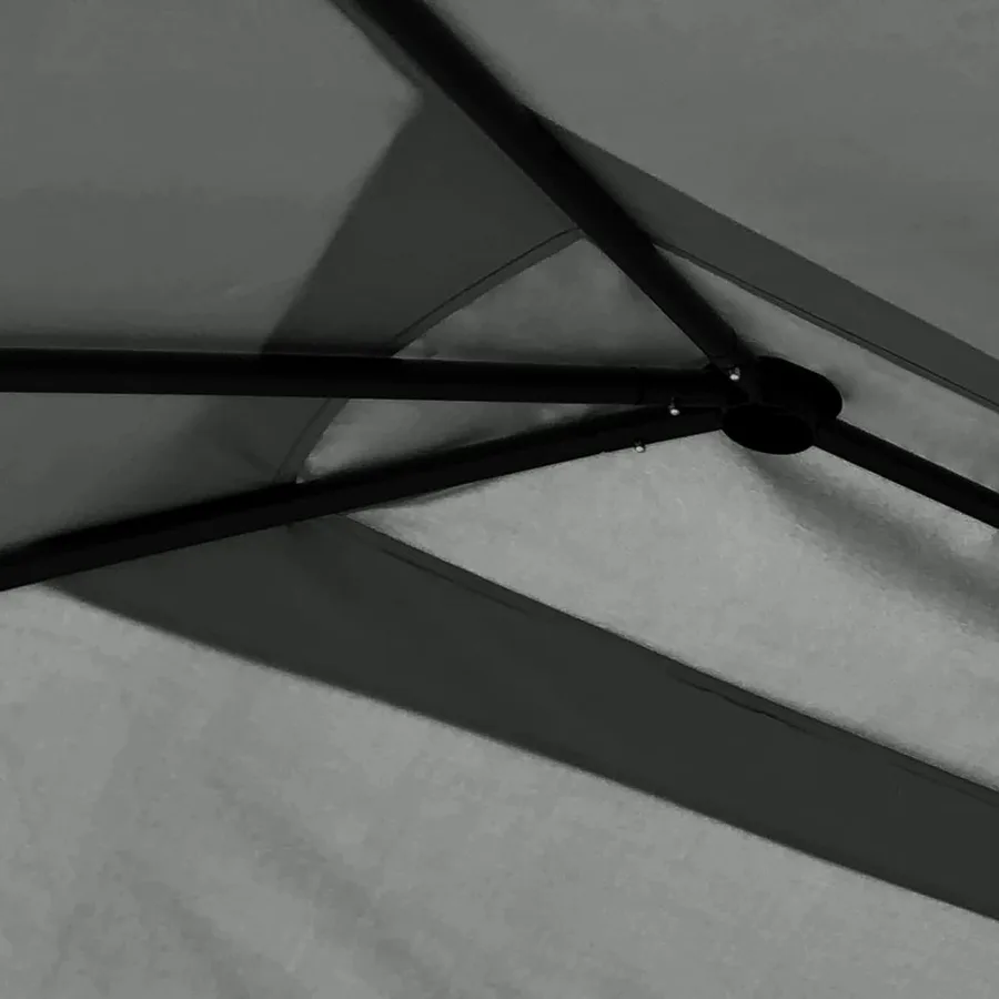 Belvédère à revêtement de poteaux 3x4x2,6 m Anthracite 160 g/m² - 3