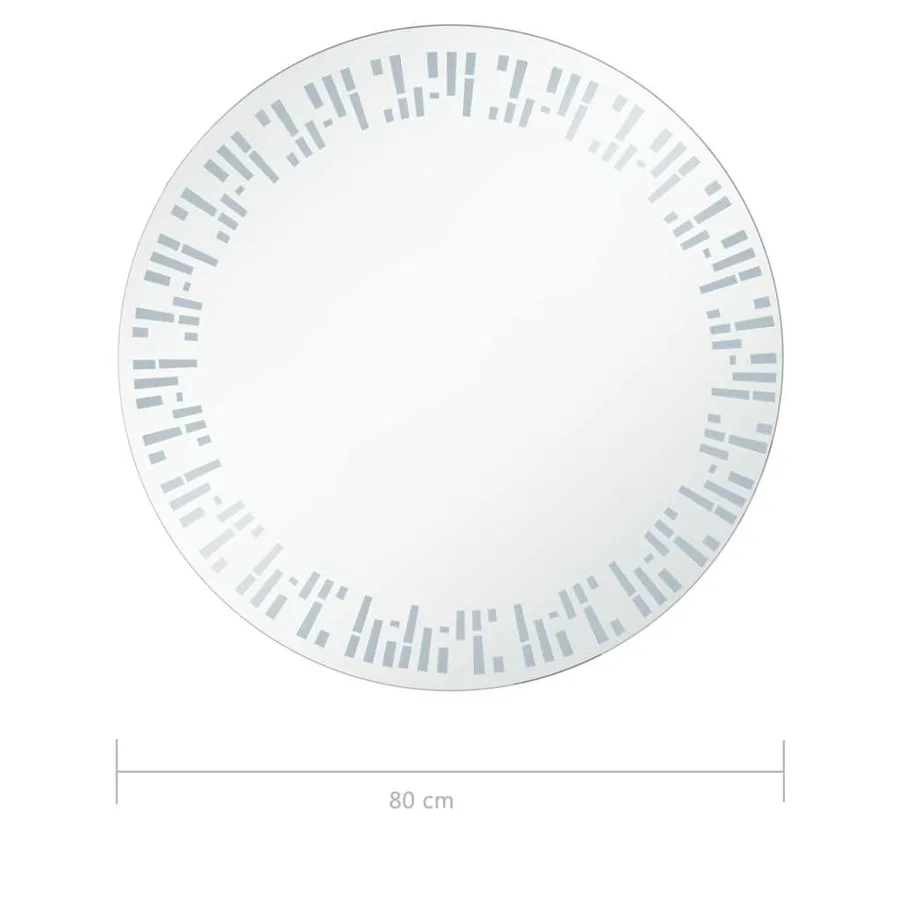 Miroir à LED pour salle de bain 80 cm - 8