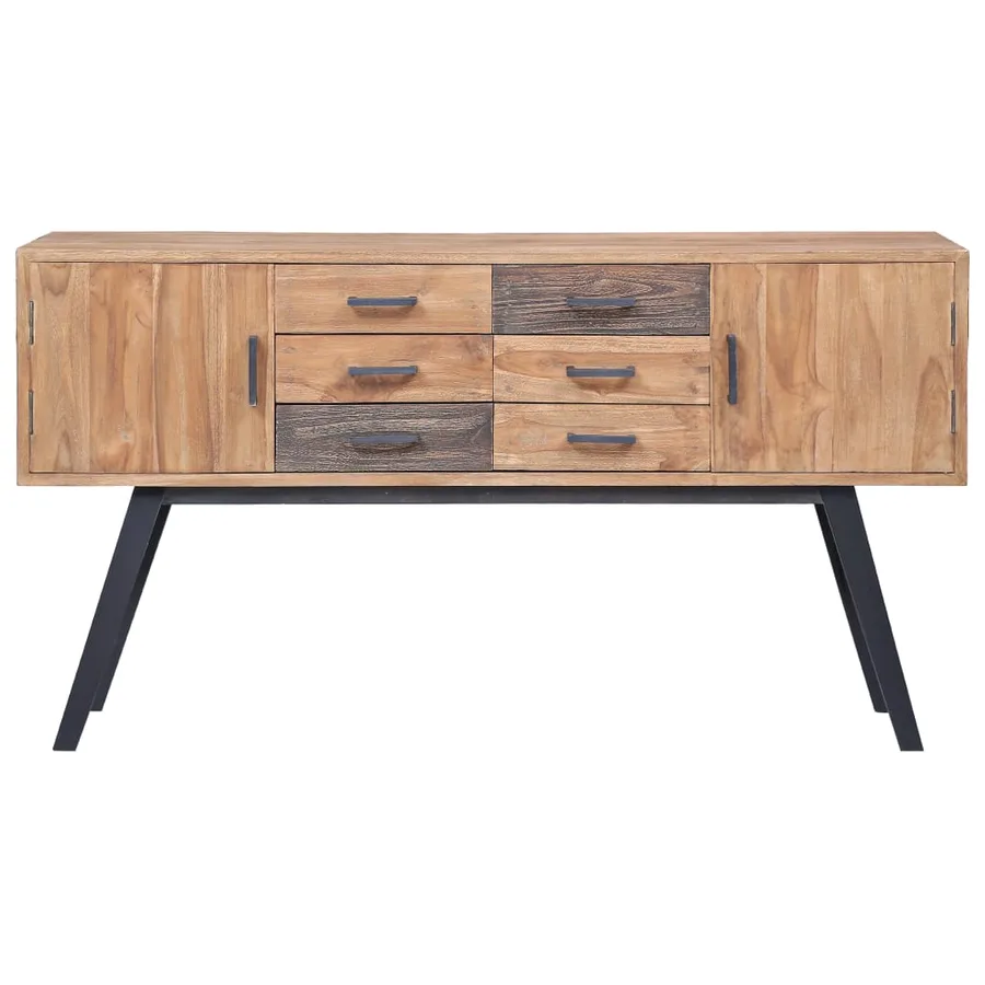 Armoire latérale 110x30x75 cm Teck solide - 2