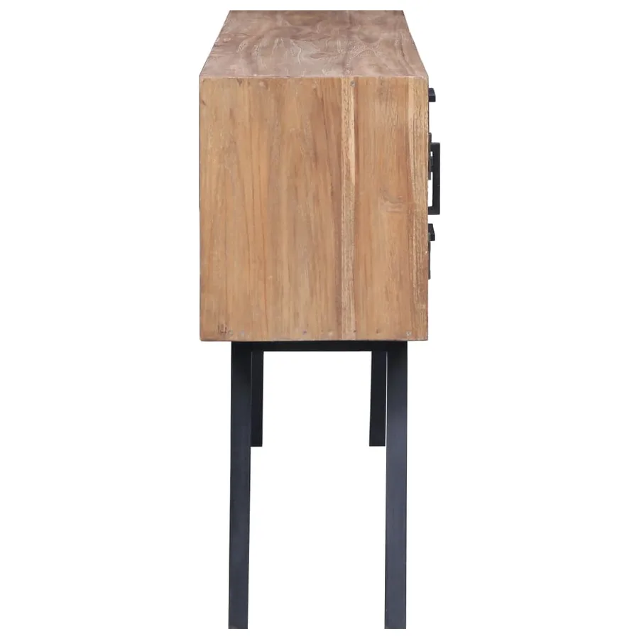 Armoire latérale 110x30x75 cm Teck solide - 5