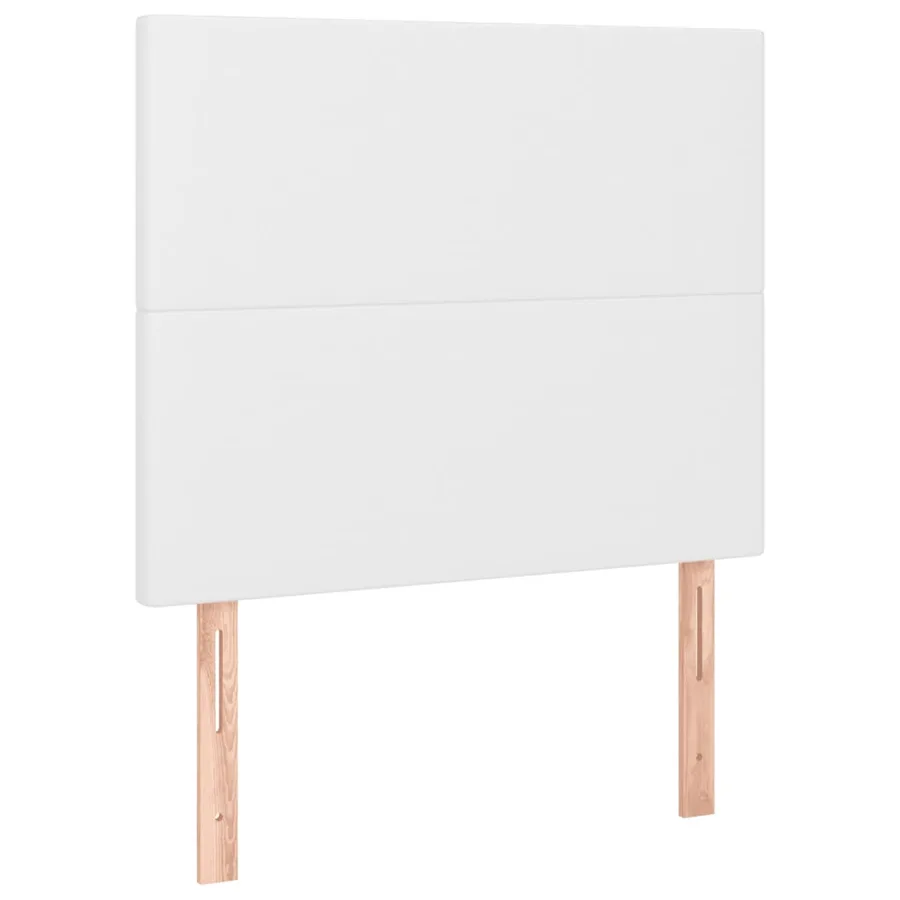 Cadre de lit sans matelas blanc 120x200 cm similicuir - 9