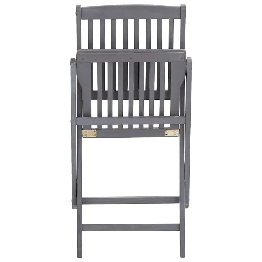 Chaises pliables d'extérieur lot de 2 et coussins Bois d'acacia - 13