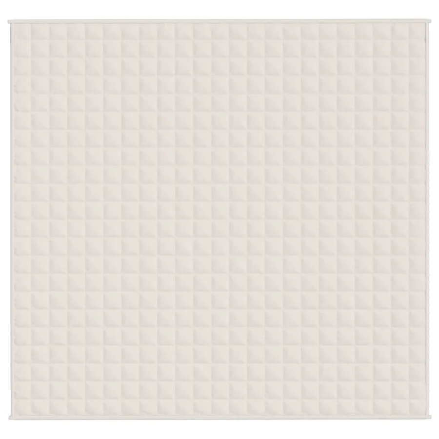 Couverture lestée Crème clair 220x230 cm 15 kg Tissu - 3