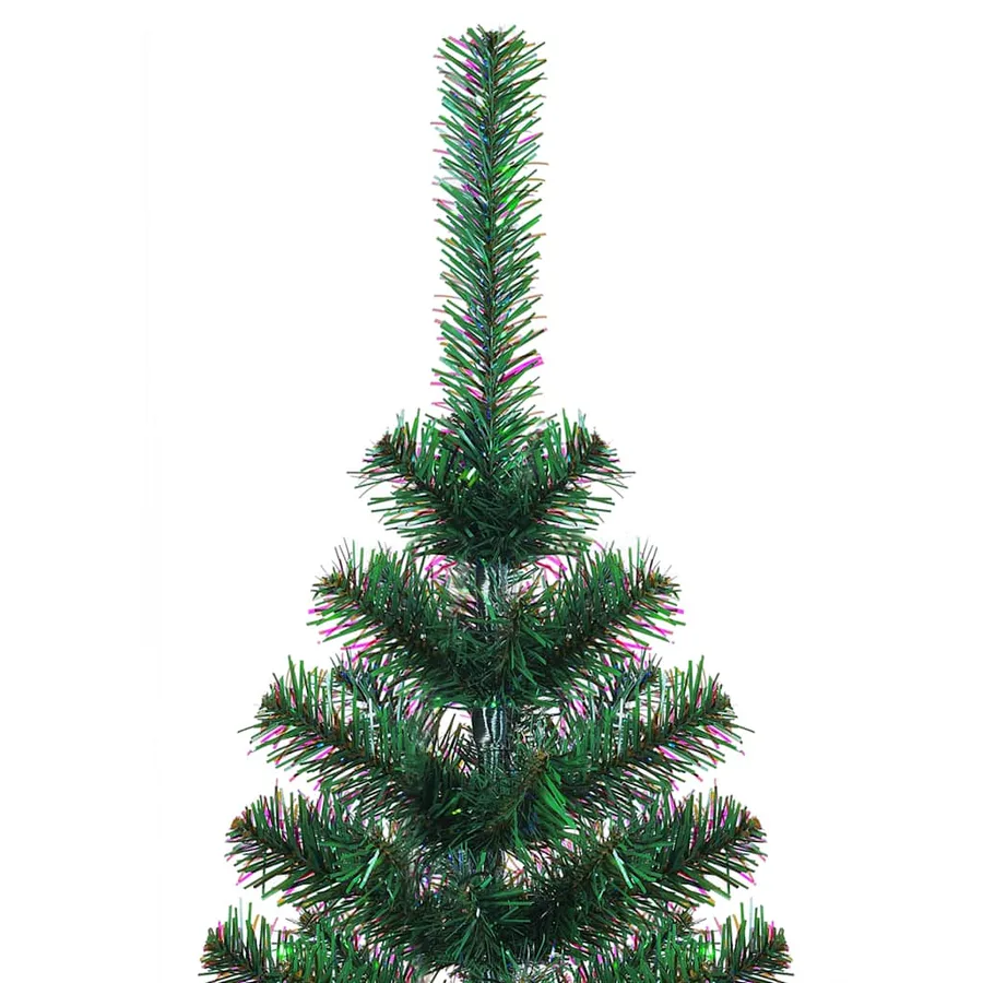 Sapin de Noël artificiel pointes iridescentes Vert 210 cm PVC - 3