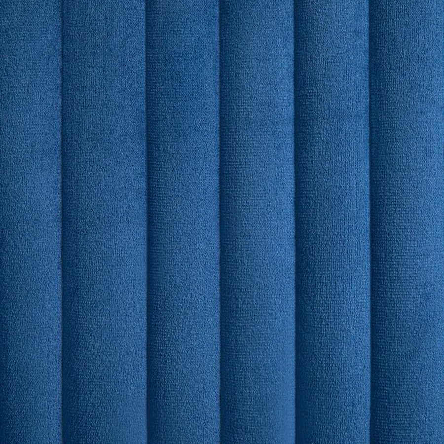 Chaises à manger lot de 4 Bleu Velours - 7