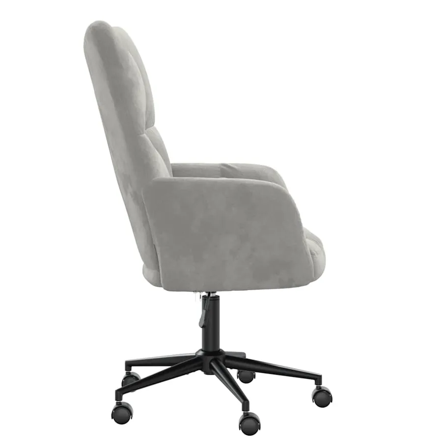 Chaise de relaxation Gris clair Velours - 4
