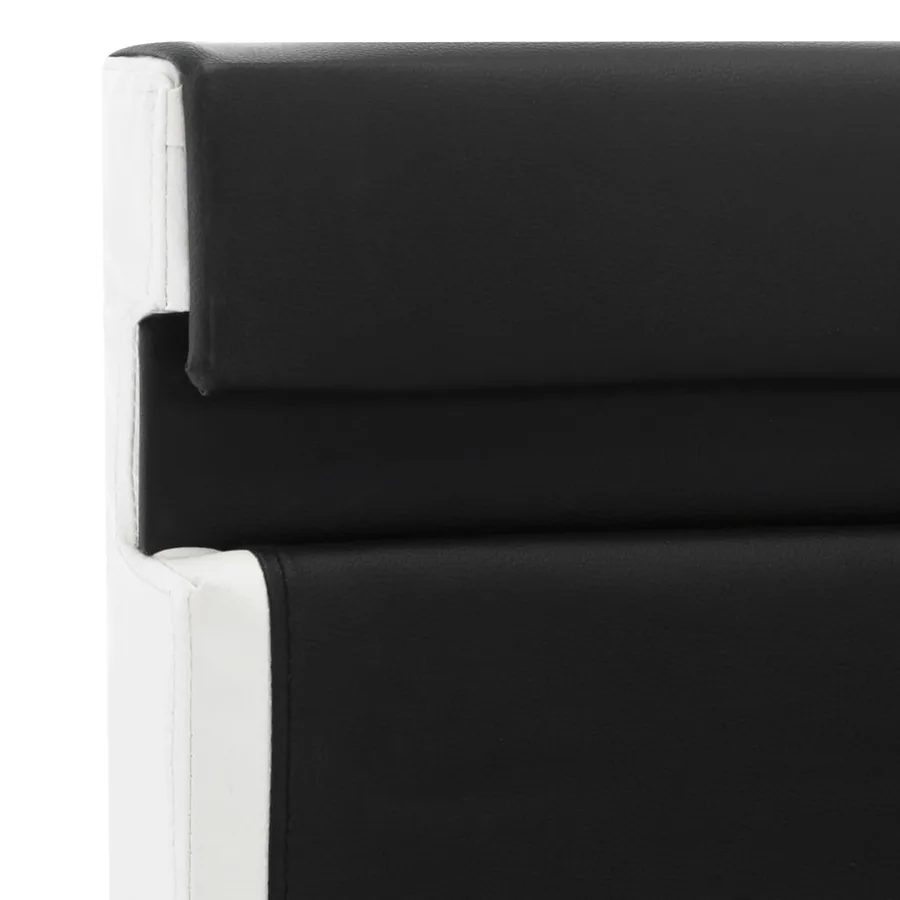 Cadre de lit avec LED sans matelas noir 120x200 cm - 6