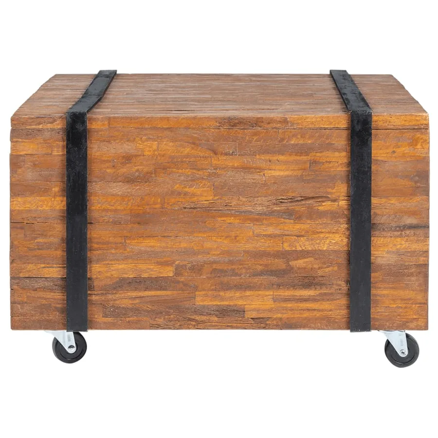 Table d'appoint en teck 60 x 60 x 38 cm - 2