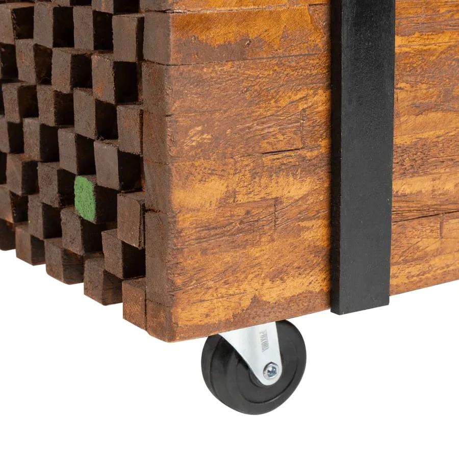 Table d'appoint en teck 60 x 60 x 38 cm - 6
