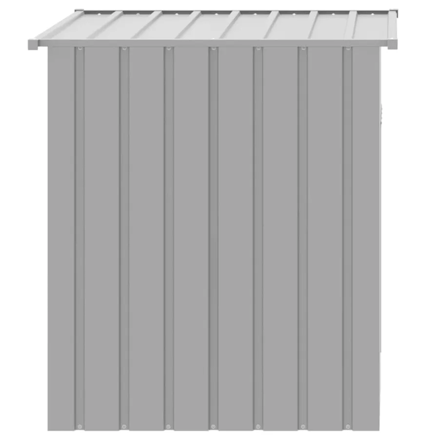 Niche pour chien avec toit gris clair 110 x 103 x 109 cm Acier galvanisé - 4