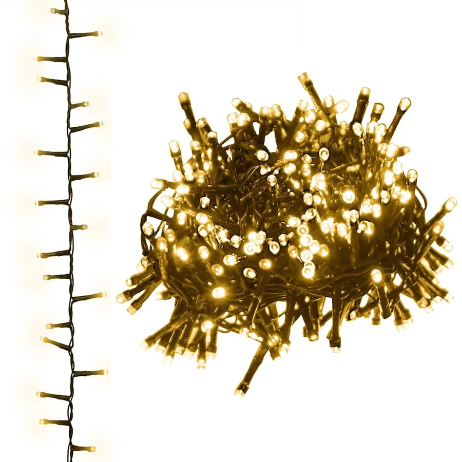 Guirlande à LED compacte avec 2000 LED Blanc chaud 45 m PVC - 2