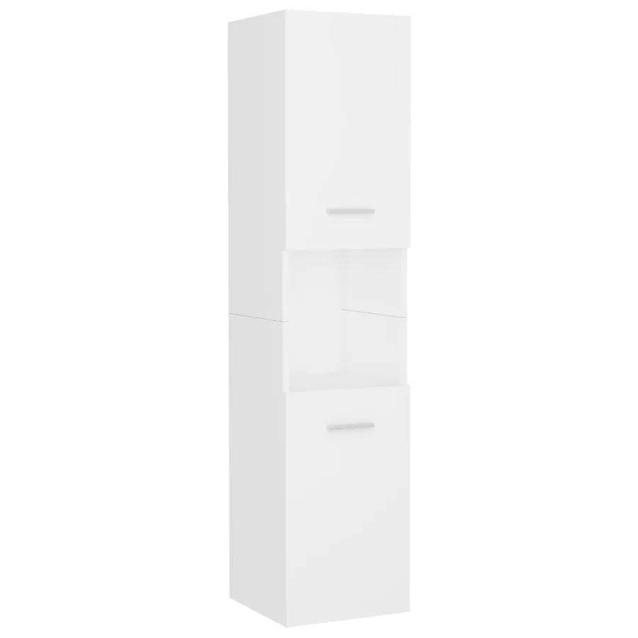 Ensemble de meubles de salle de bain Blanc Aggloméré - 10