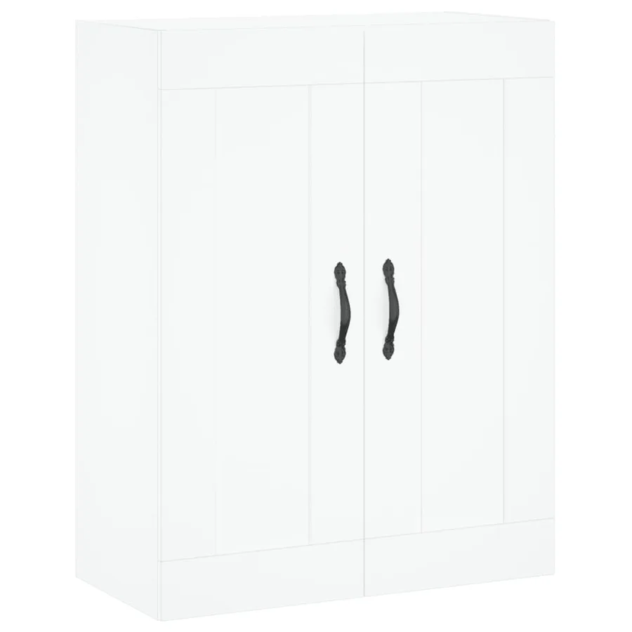 Buffet haut Blanc 69,5x34x180 cm Bois d'ingénierie - 5