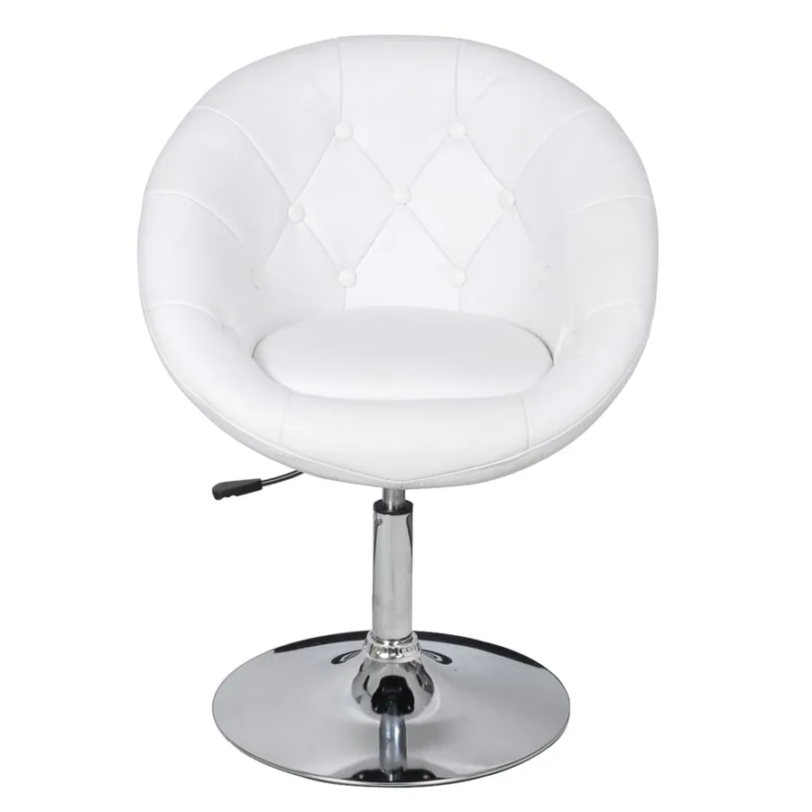 Tabouret de bar Blanc Similicuir - 3