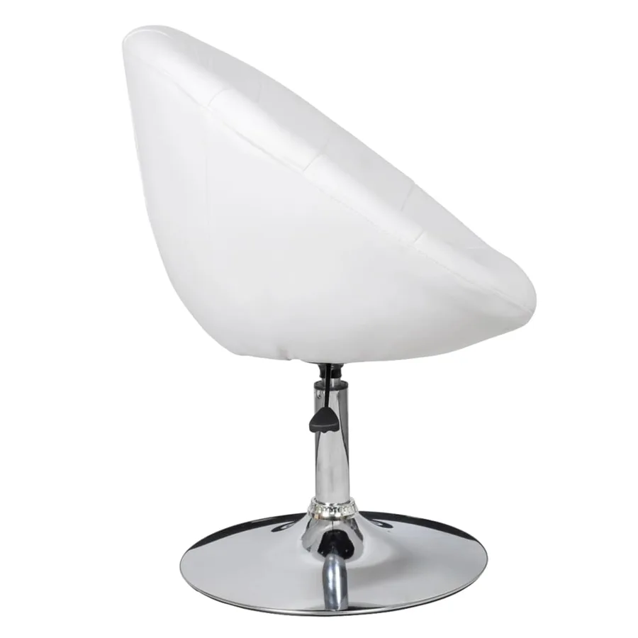 Tabouret de bar Blanc Similicuir - 4