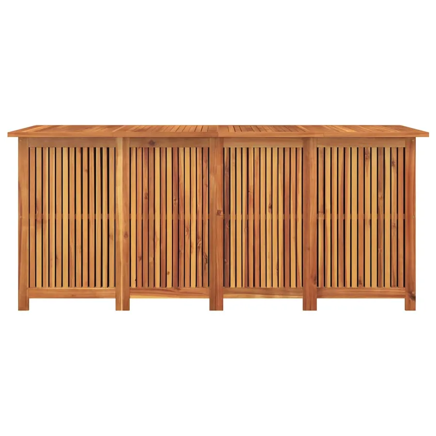 Boîte de rangement de jardin 175x80x75 cm bois massif d'acacia - 6