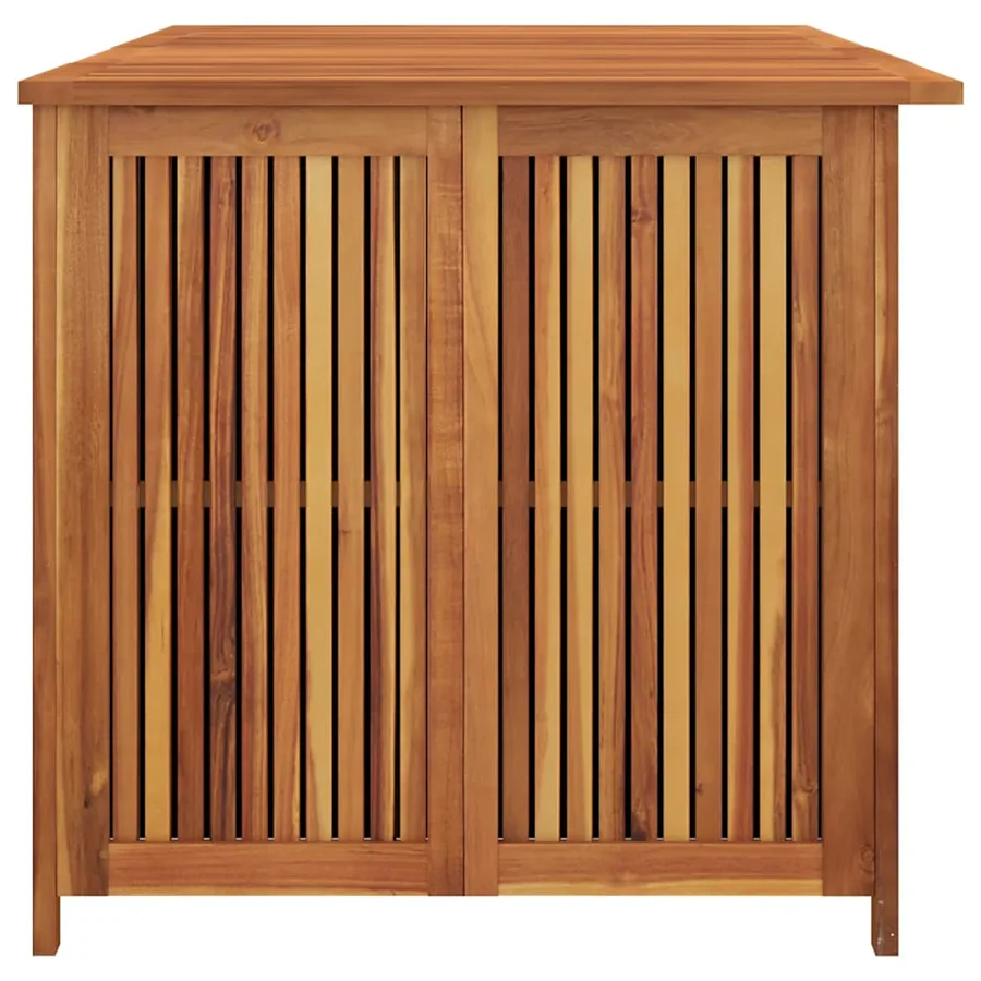 Boîte de rangement de jardin 175x80x75 cm bois massif d'acacia - 8
