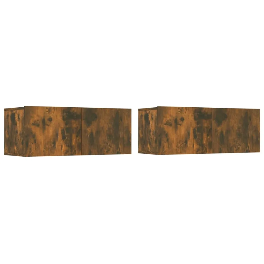 Ensemble de meubles TV 6 pcs Chêne fumé Bois d'ingénierie - 3