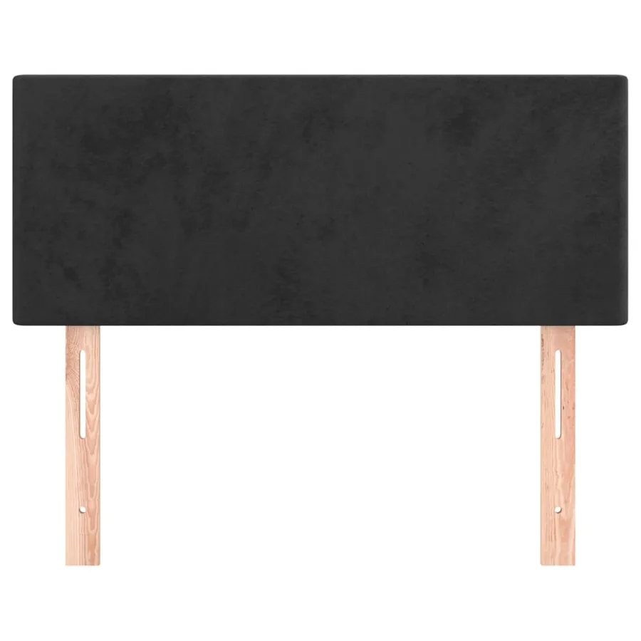 Tête de lit Noir 100x5x78/88 cm Velours - 3
