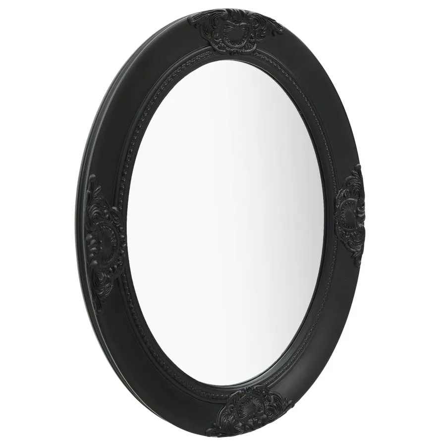 Miroir mural style baroque 50x70 cm noir - 2