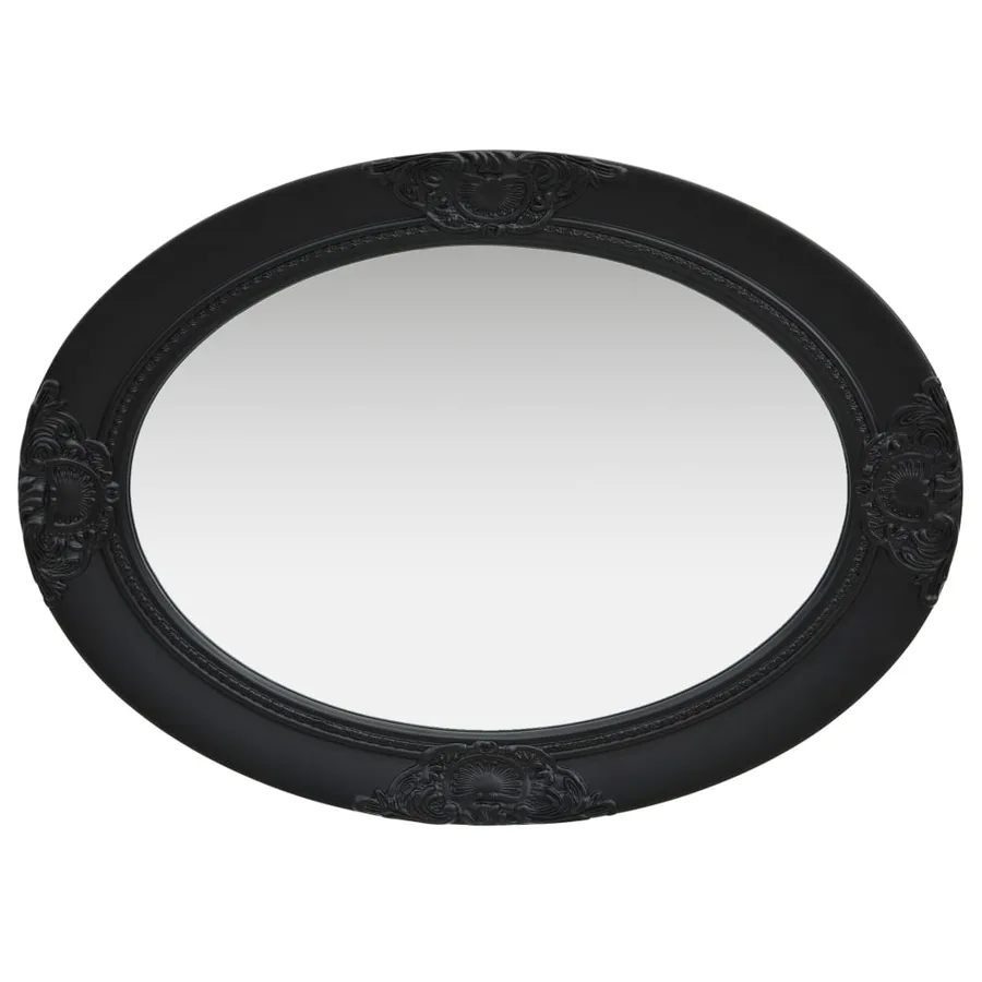 Miroir mural style baroque 50x70 cm noir - 3