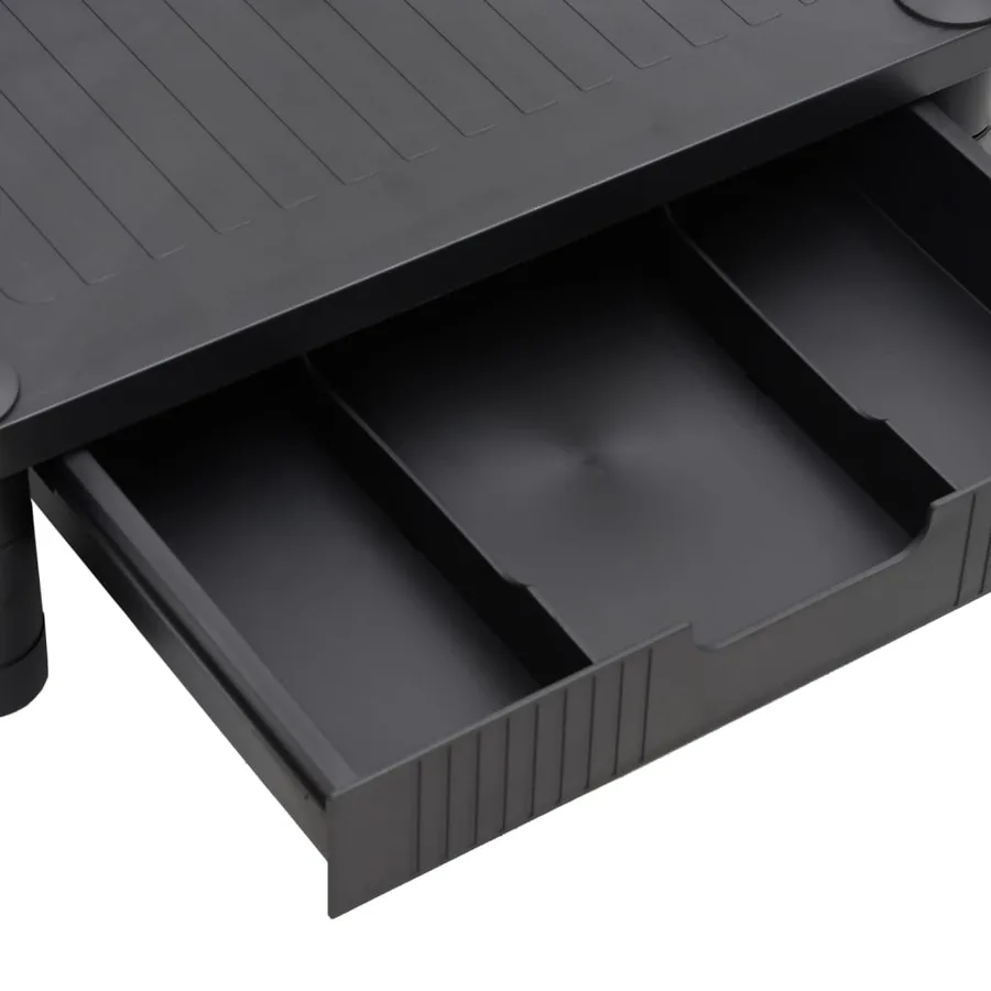 Support de moniteur Noir 43x30,5x13 cm - 7