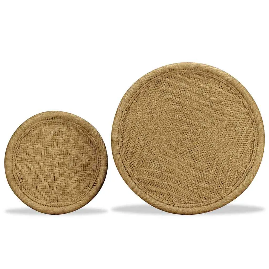 Table basse 2 pcs jute naturelle - 7