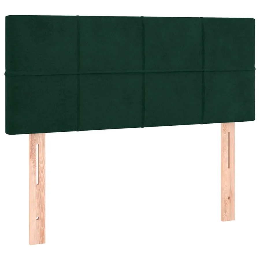 Sommier à lattes de lit avec matelas Vert foncé 90x200 cm - 6