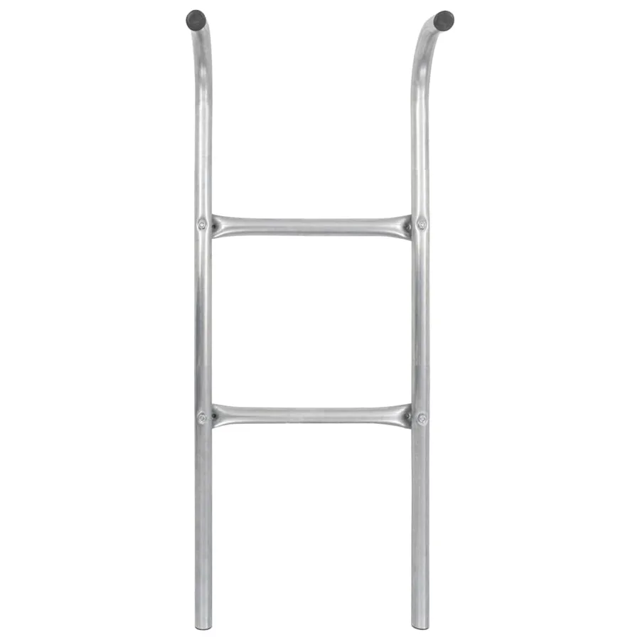 Échelle de trampoline à 2 marches Acier Argenté 102,6 cm - 3