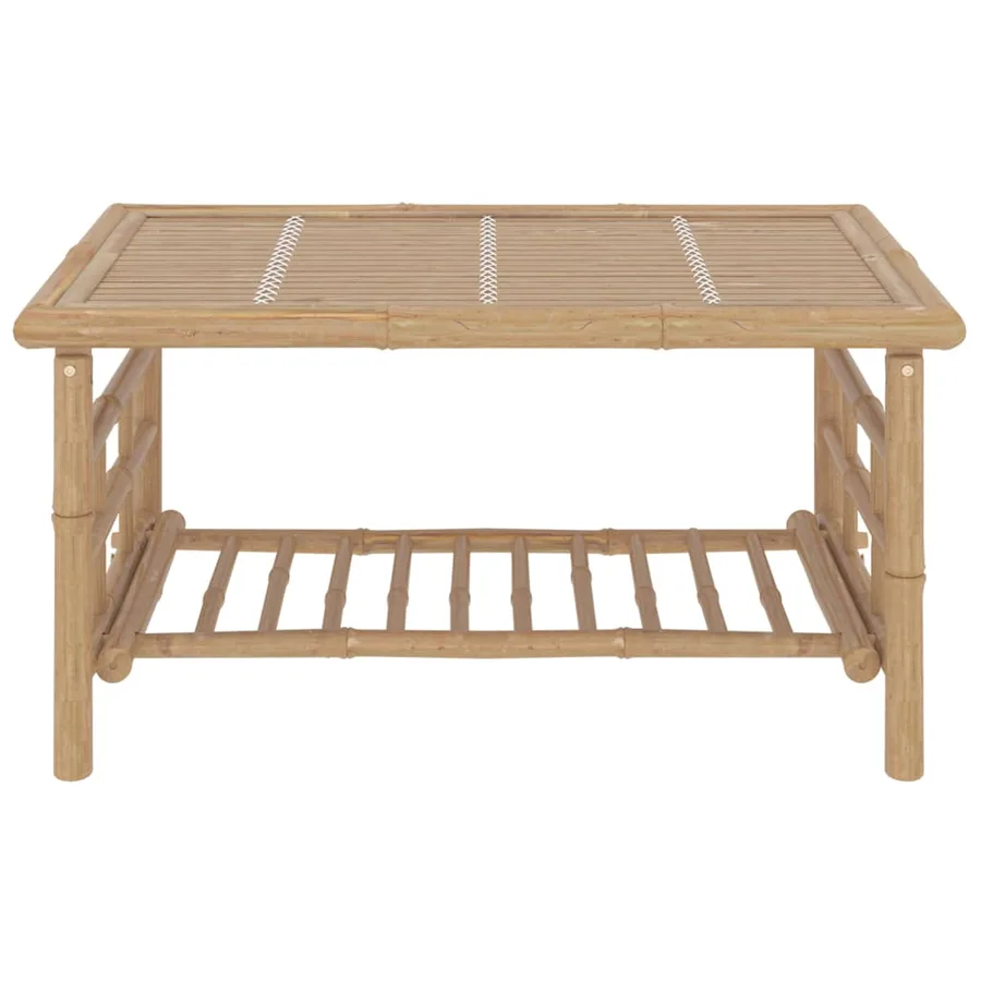 Salon de jardin 2 pcs avec coussins gris foncé bambou - 10