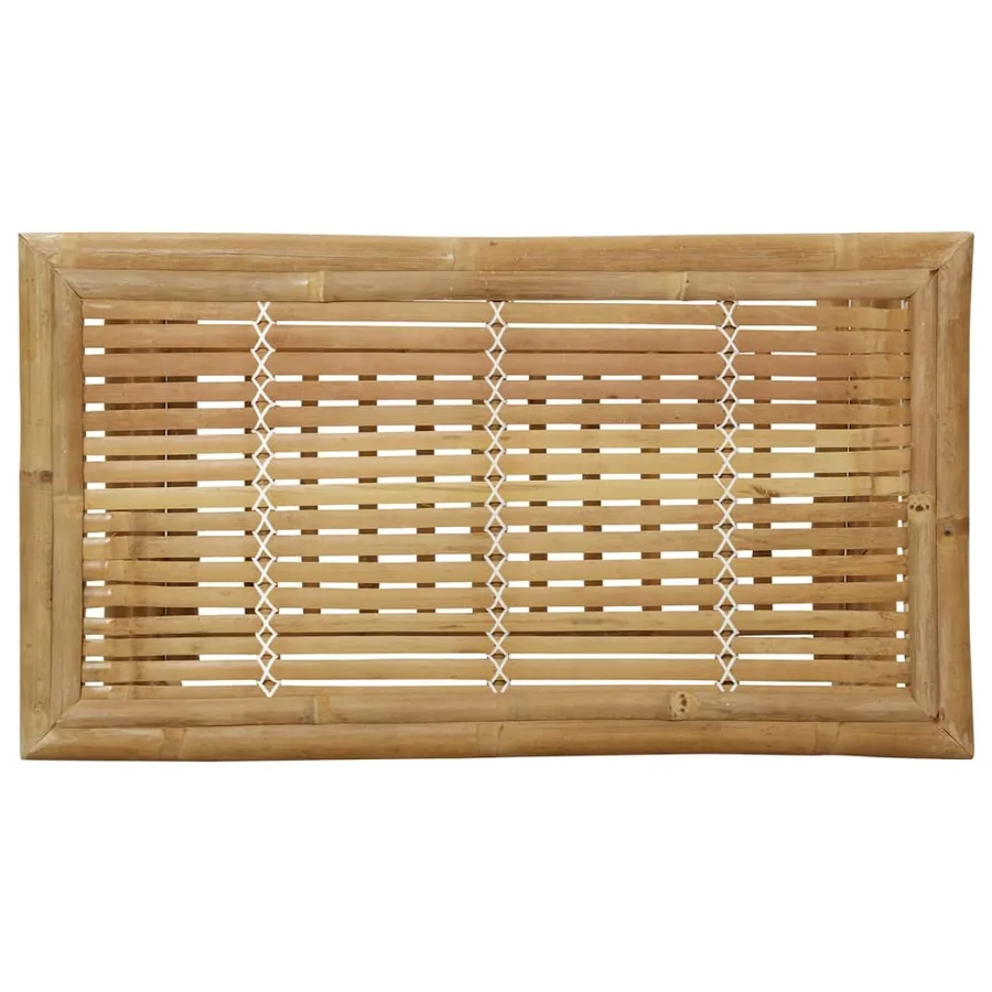 Salon de jardin 2 pcs avec coussins gris foncé bambou - 12