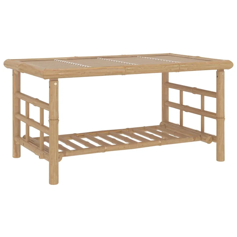Salon de jardin 2 pcs avec coussins gris foncé bambou - 9