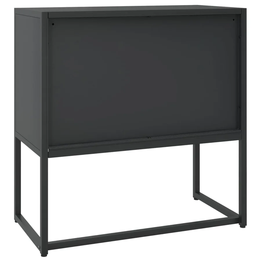Buffet Noir 75x35x75 cm Acier - 7