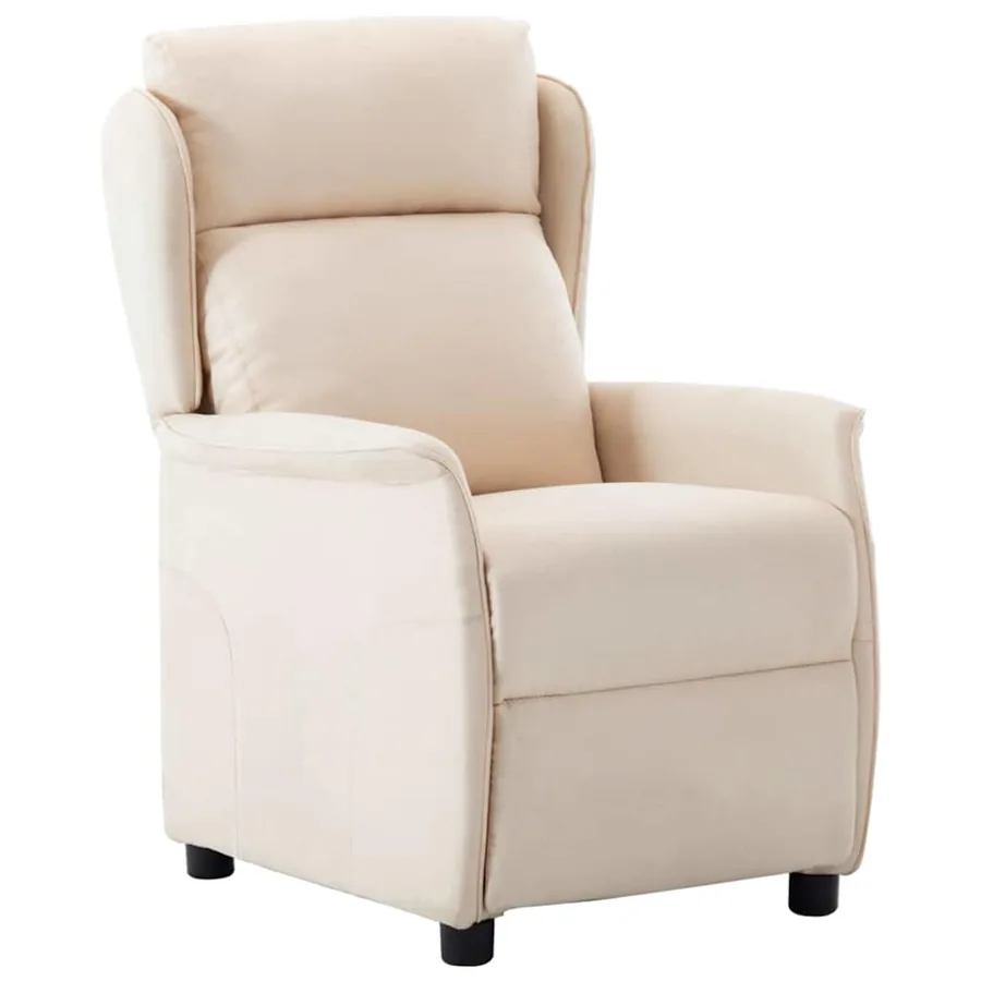 Fauteuil inclinable Crème 66.5 x 94 x 101.5 cm Polyester