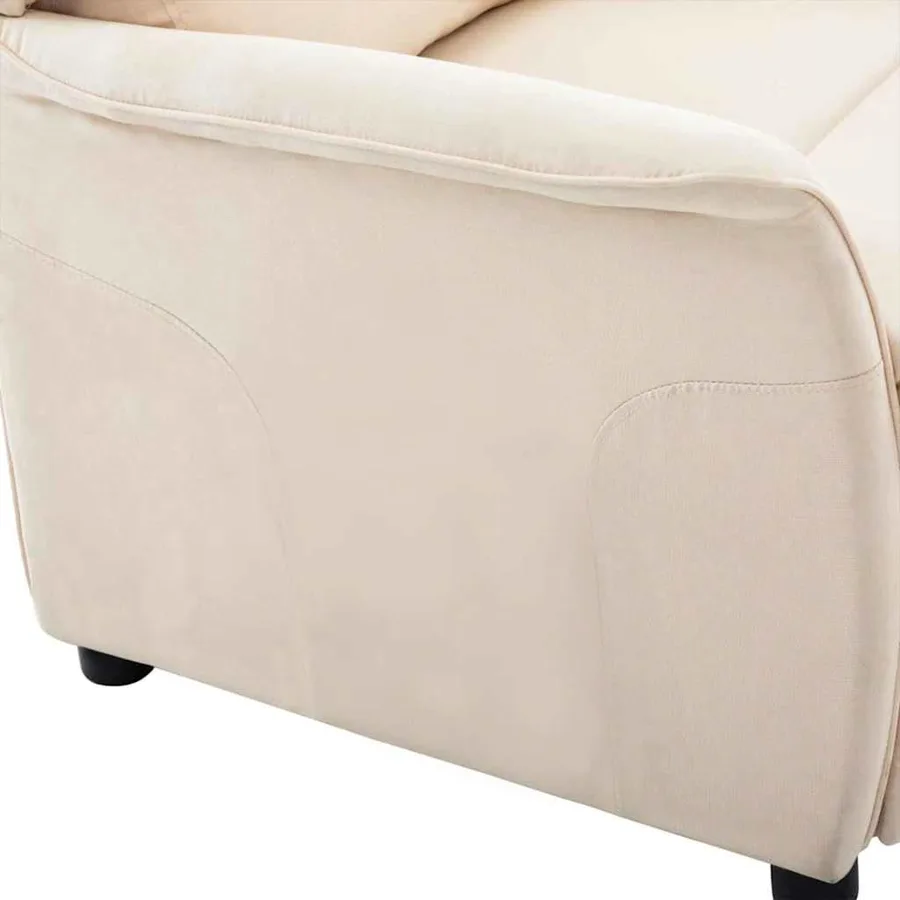 Fauteuil inclinable Crème 66.5 x 94 x 101.5 cm Polyester - 6