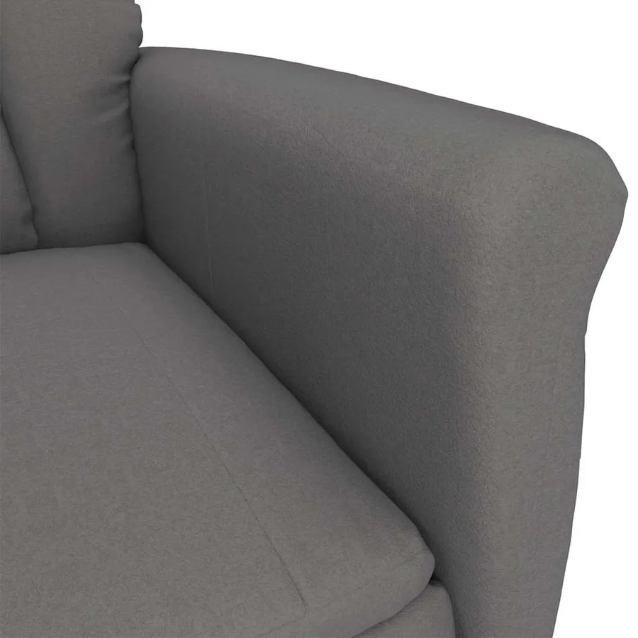 fauteuil Gris foncé Microfibre - 5