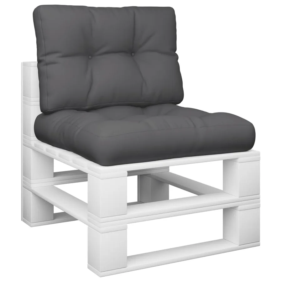 Coussins de palette lot de 2 anthracite tissu - 3