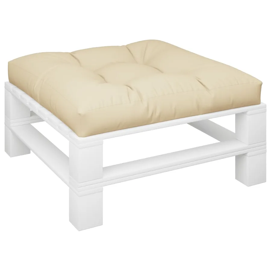 Coussin de canapé palette beige 70x70x12 cm - 3