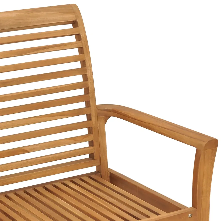 Banc de jardin 112 cm Bois de teck solide - 5