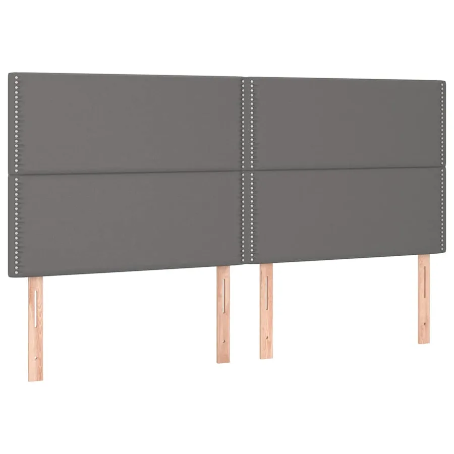 Sommier à lattes de lit avec matelas et LED Gris 200x200 cm - 7