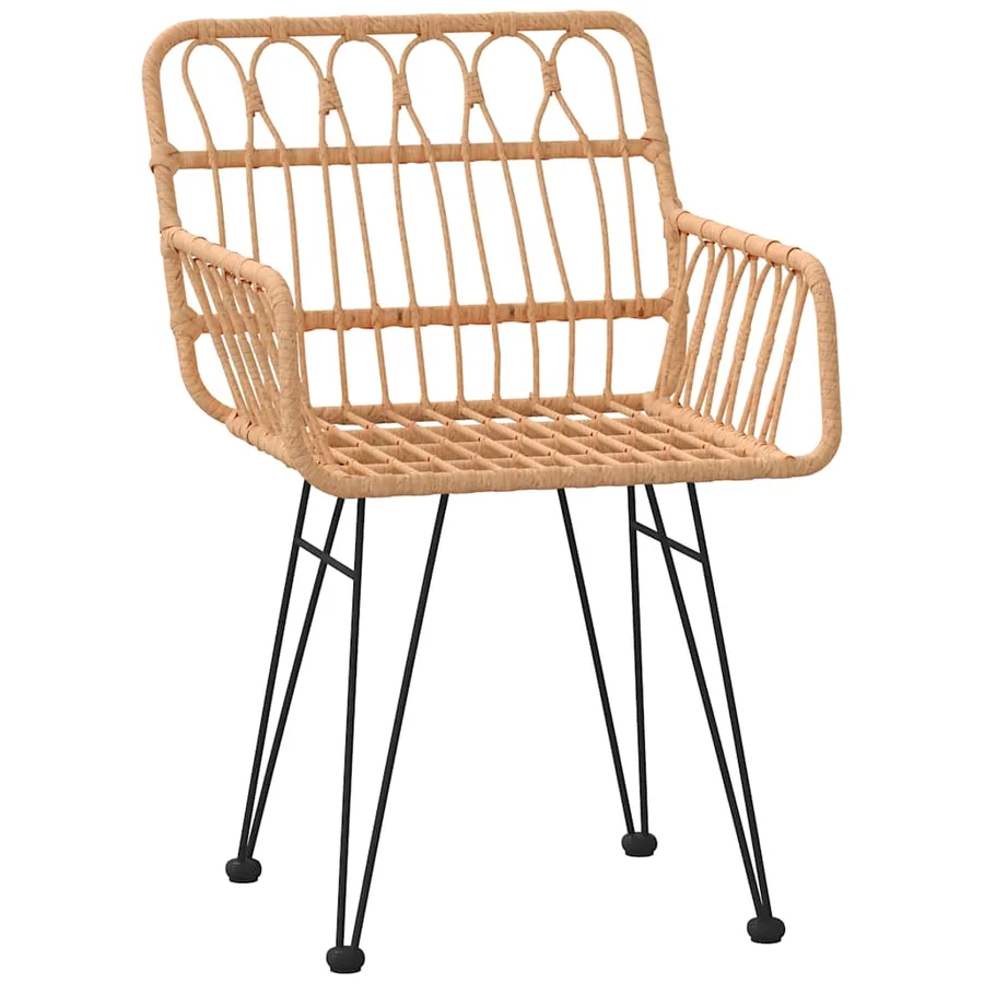 Ensemble à manger de jardin 3 pcs Résine tressée - 5